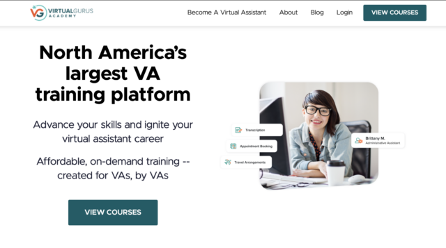 Virtual Gurus Academy - North America's largest VA training platform, home page