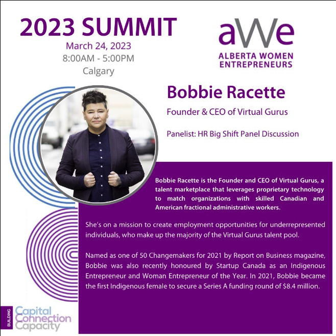 Informations sur le sommet aWe 2023 avec Bobbie Racette